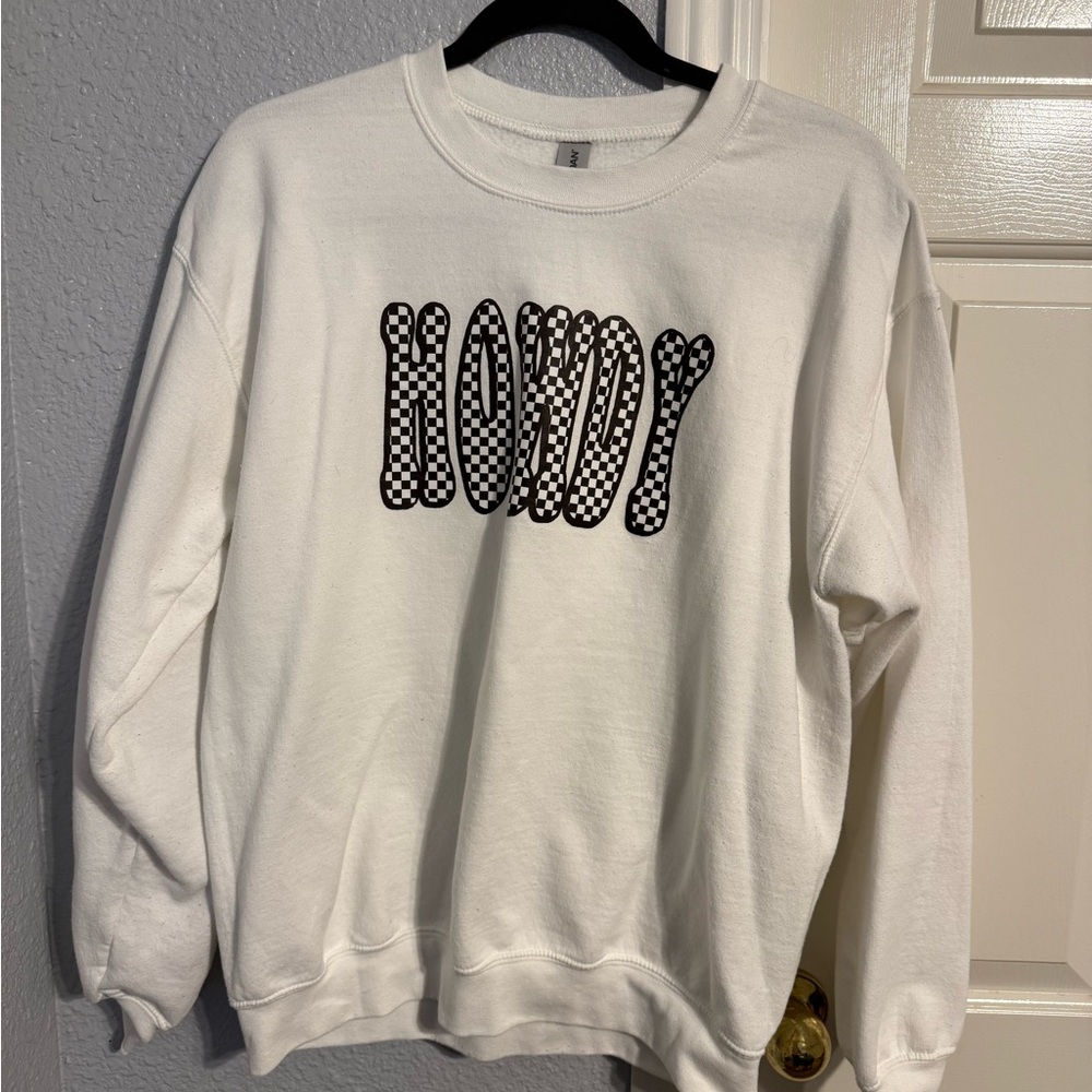 White Howdy Sweatshirt